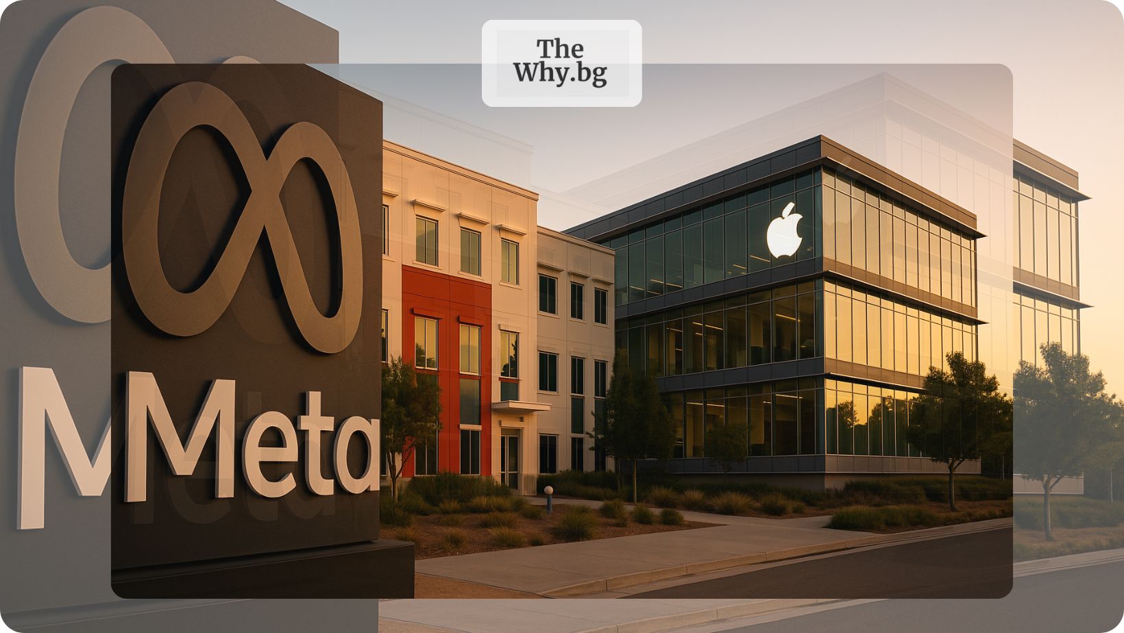 Meta Red Apple ЕС шамароса Apple и Meta с 700 млн. евро глоби - TheWhy.bg